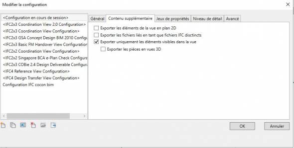 Export IFC avec REVIT