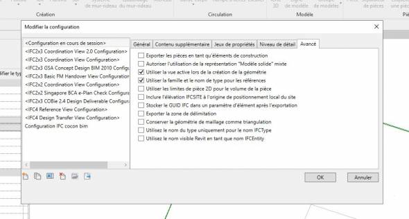 Export IFC avec REVIT